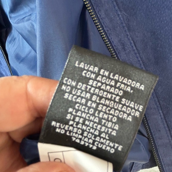 East 5th Navy Leather Jacket - Picture 10 of 11